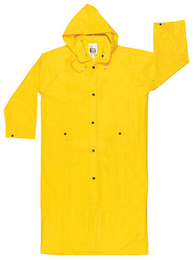 MCR Safety® Large Yellow 49" Wizard MCR Safety® Large Yellow 49" Wizard .28 mm Nylon And PVC 2-Piece Coat With Detachable Hood