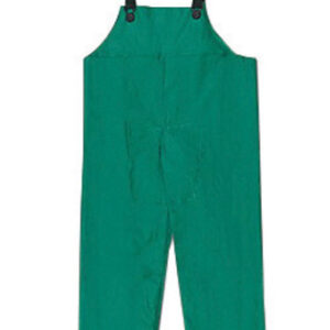 MCR Safety® Green Dominator .42 mm Polyester And PVC Bib Pants With Take Up Snaps On Ankles