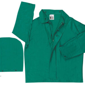 MCR Safety® Green Dominator .42 mm Polyester And PVC 2-Piece Jacket With Detachable Hood